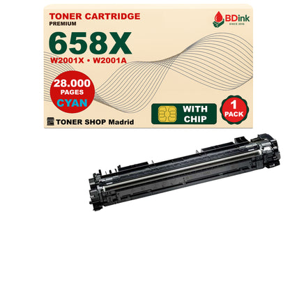 BDink Tóner Compatible HP 658X (Pack 4 CMYK) W2000X W2001X W2002X W2003X