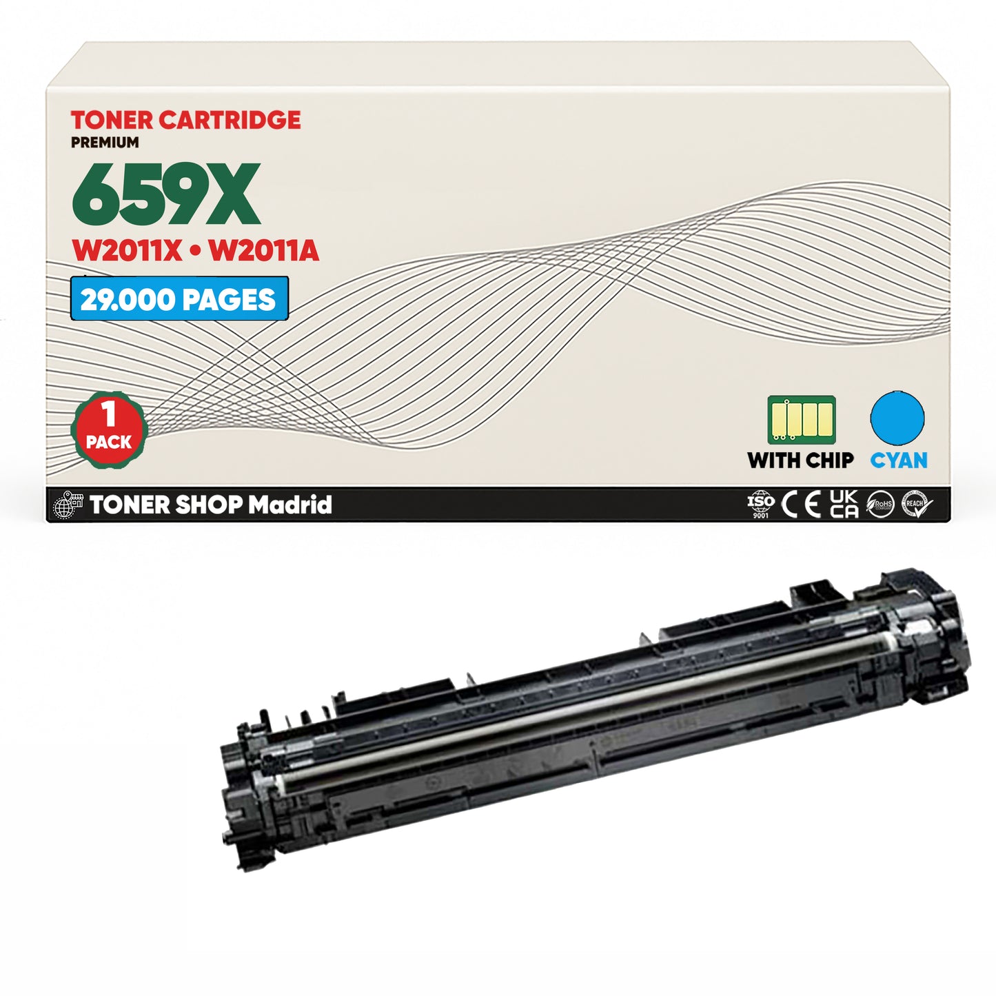 BDink Tóner Compatible HP 659X (Pack 4 CMYK) W2010X W2011X W2012X W2013X
