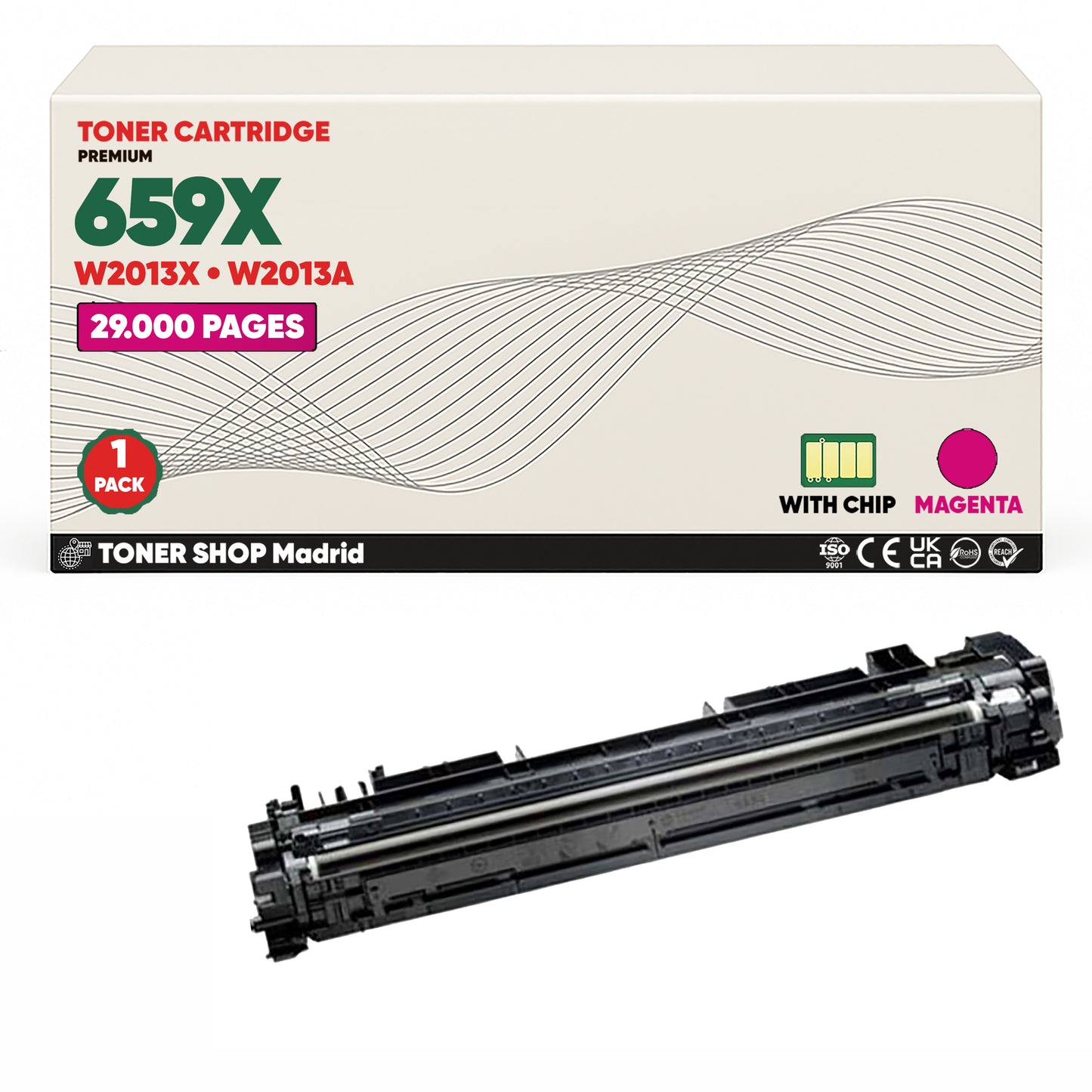 BDink Tóner Compatible HP 659X (Pack 4 CMYK) W2010X W2011X W2012X W2013X