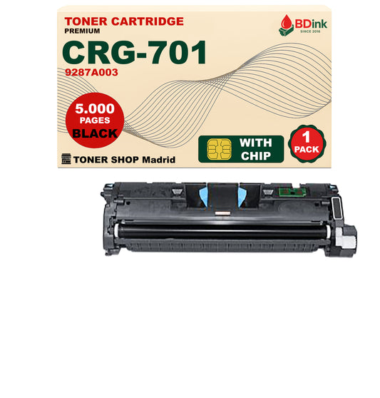 BDink Cartucho Tóner Compatible Canon 701 Negro
