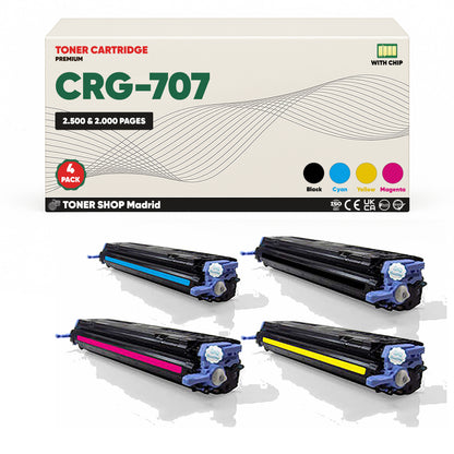 BDink Tóner Compatible Canon 707 (CMYK Pack 4)