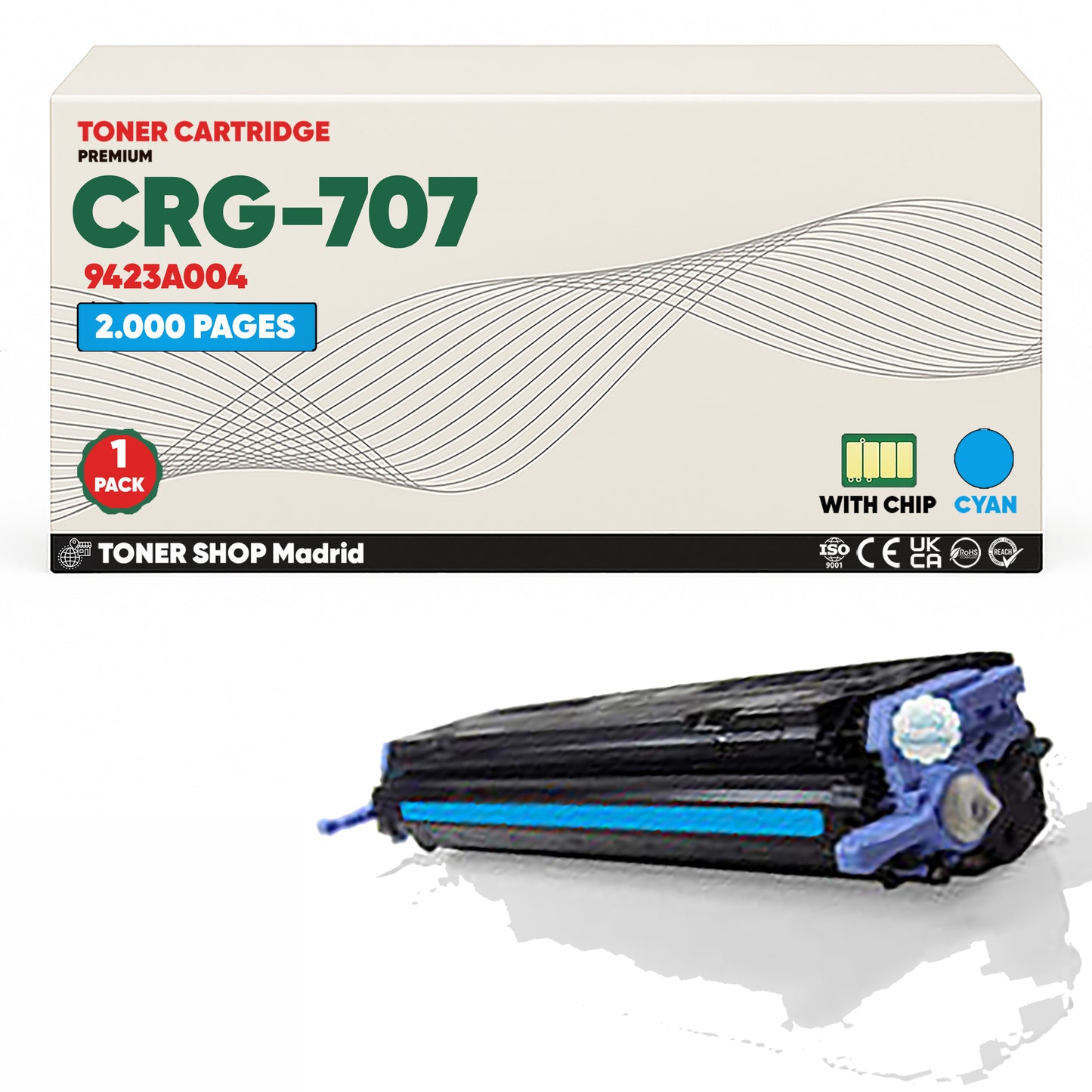 BDink Tóner Compatible Canon 707 (CMYK Pack 4)