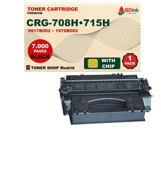 BDink Cartucho Tóner Compatible Canon 708H/715H Negro