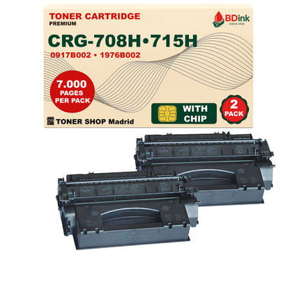 BDink Cartucho Tóner Compatible Canon 708H/715H Negro