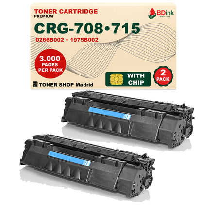 BDink Cartucho Tóner Compatible Canon 708/715 Negro
