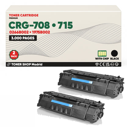 BDink Cartucho Tóner Compatible Canon 708/715 Negro