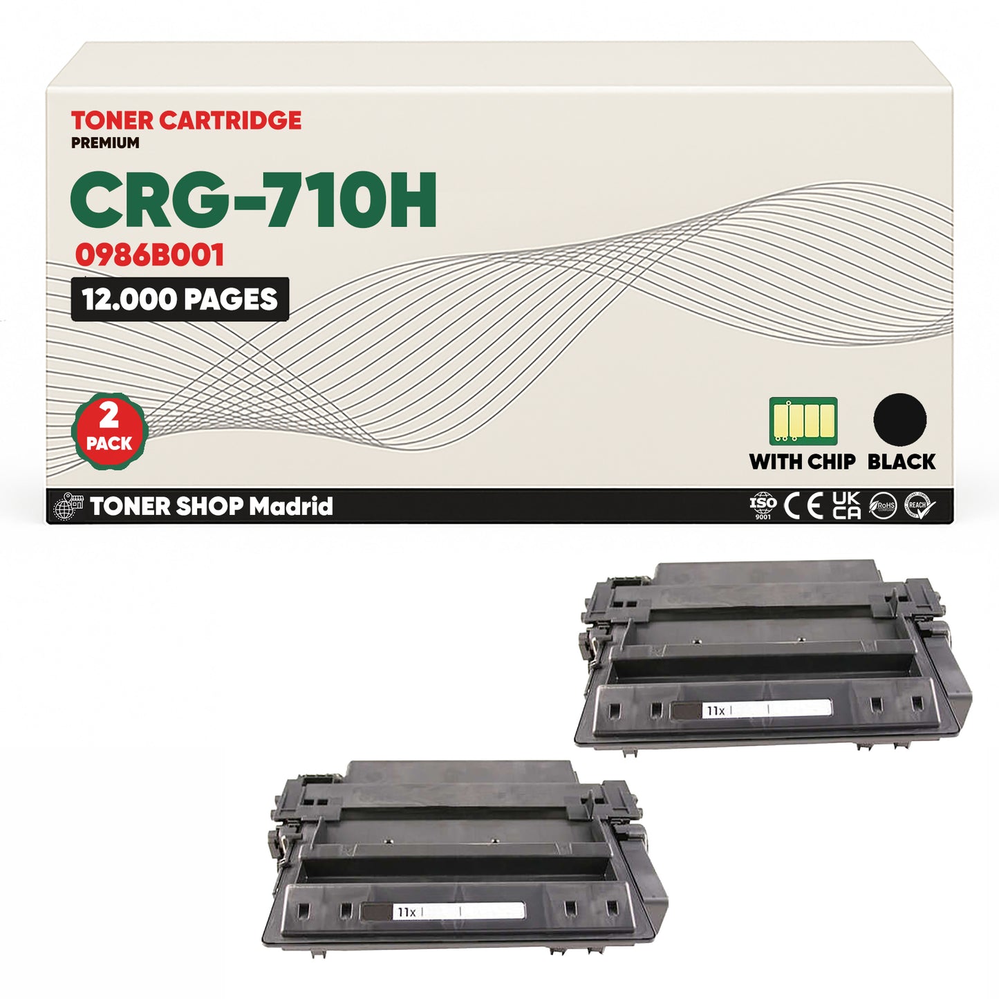 BDink Cartucho Tóner Compatible Canon 710H Negro