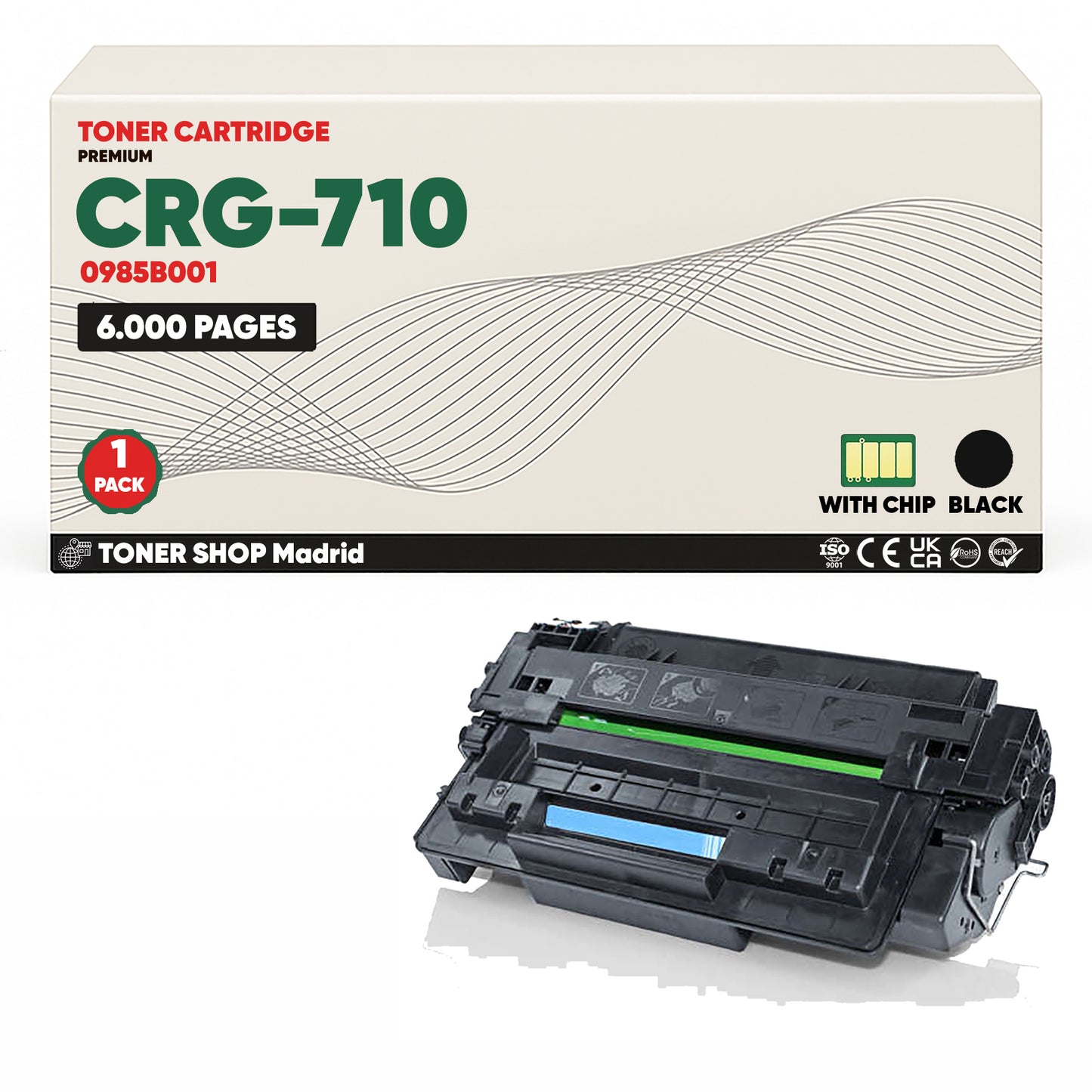 BDink Cartucho Tóner Compatible Canon 710 Negro