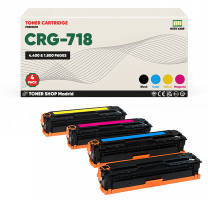 BDink Tóner Compatible Canon 718 (CMYK Pack 4)