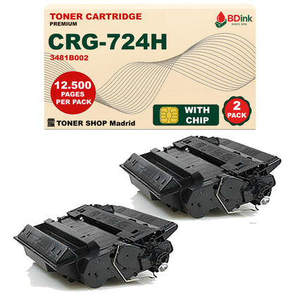 BDink Cartucho Tóner Compatible Canon 724H Negro