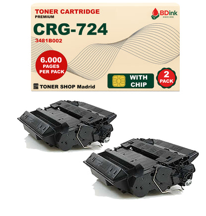 BDink Cartucho Tóner Compatible Canon 724 Negro