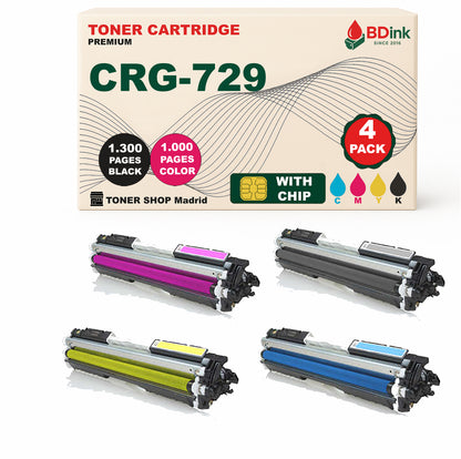 BDink Tóner Compatible Canon 729 (CMYK 4 Pack)