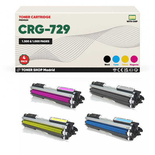 BDink Tóner Compatible Canon 729 (CMYK 4 Pack)