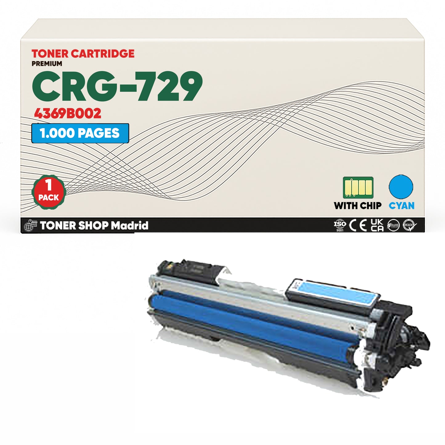 BDink Tóner Compatible Canon 729 (CMYK 4 Pack)