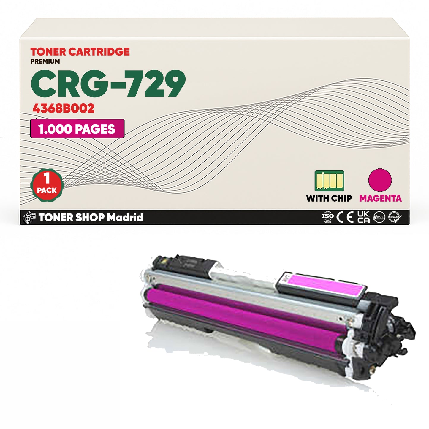 BDink Tóner Compatible Canon 729 (CMYK 4 Pack)