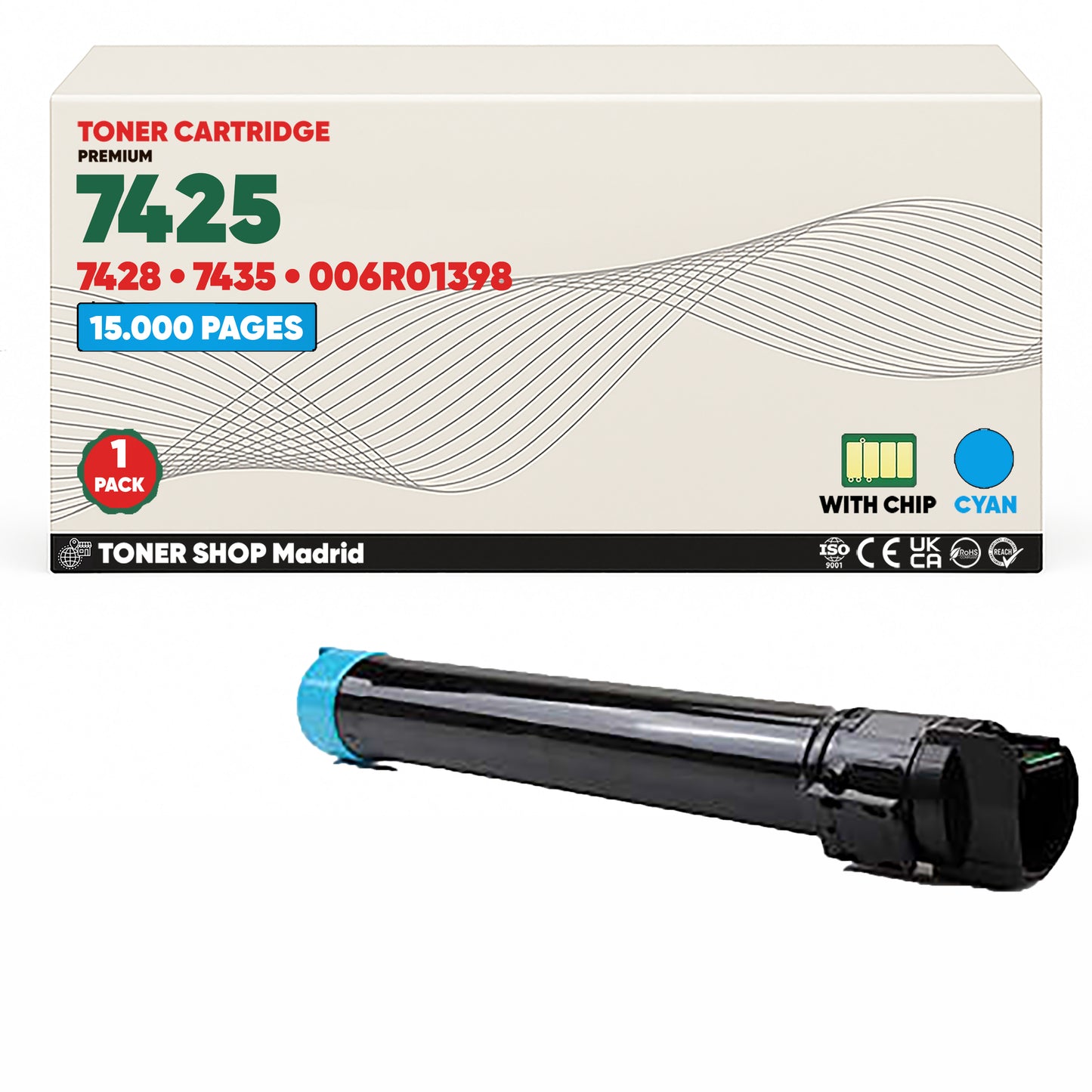 Dink Tóner Compatible Xerox WorkCentre 7425 (Pack 4 CMYK)