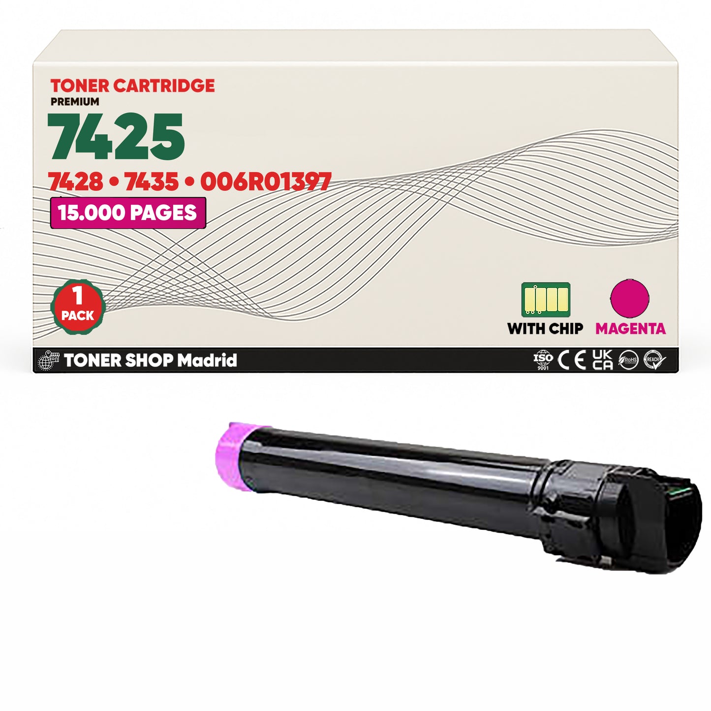 Dink Tóner Compatible Xerox WorkCentre 7425 (Pack 4 CMYK)