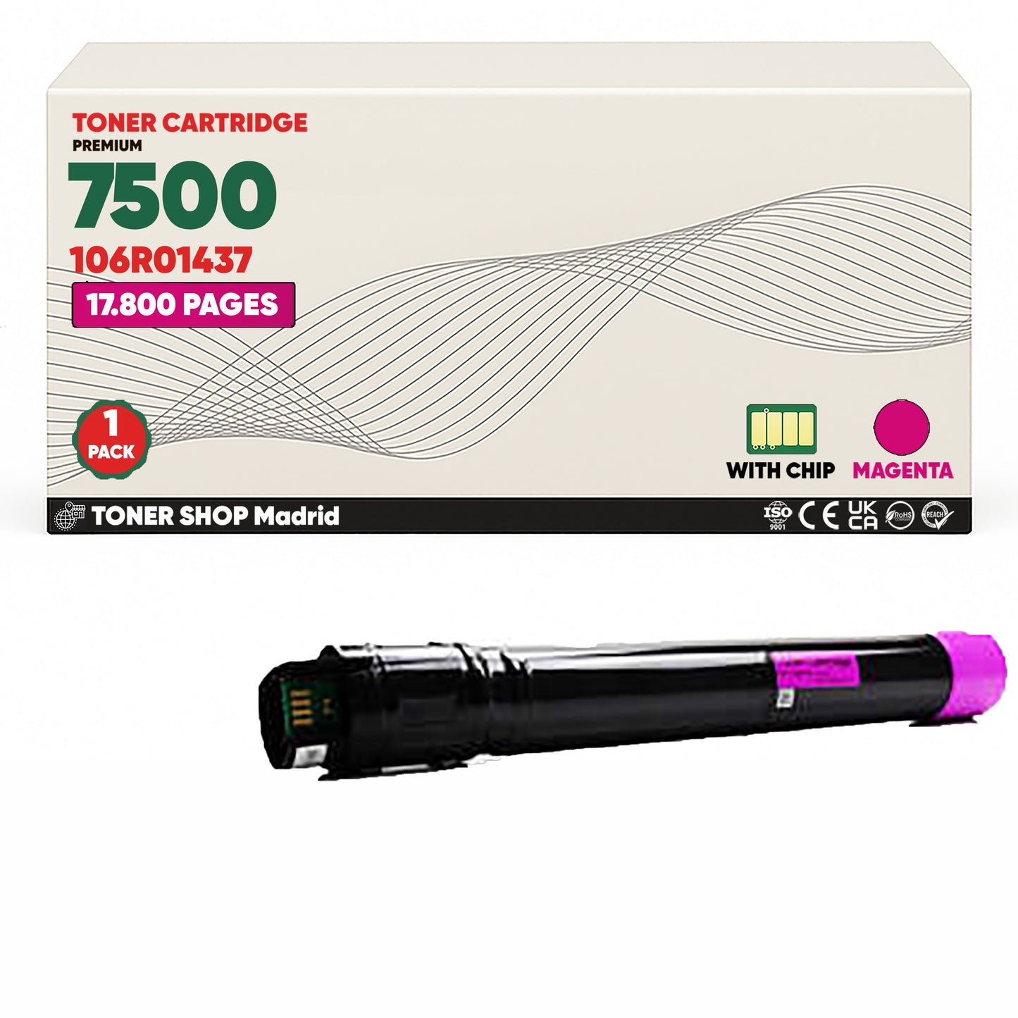 BDink Tóner Compatible Xerox Phaser 7500 (Pack 4 CMYK)