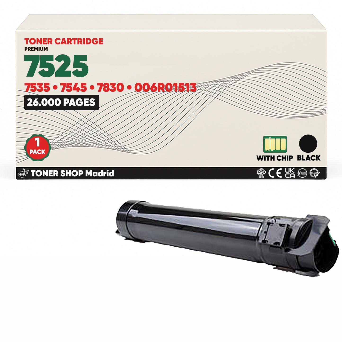 BDink Tóner Compatible Xerox WorkCentre 7525 (Pack 4 CMYK)