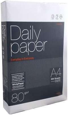 Daily Paper Papel A4 80gr. 210x297mm (5x500 Hojas) Blanco