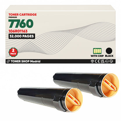 BDink Cartucho Tóner Compatible Xerox Phaser 7760 Negro