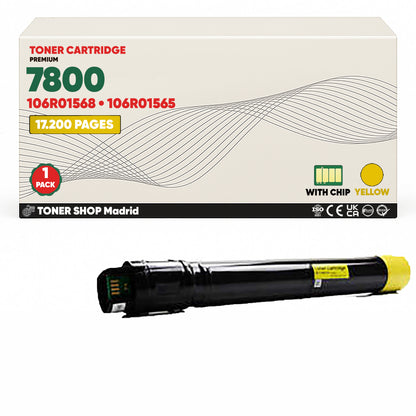 BDink Pack 4 Tóner Compatible Xerox Phaser 7800 (4 Pack)