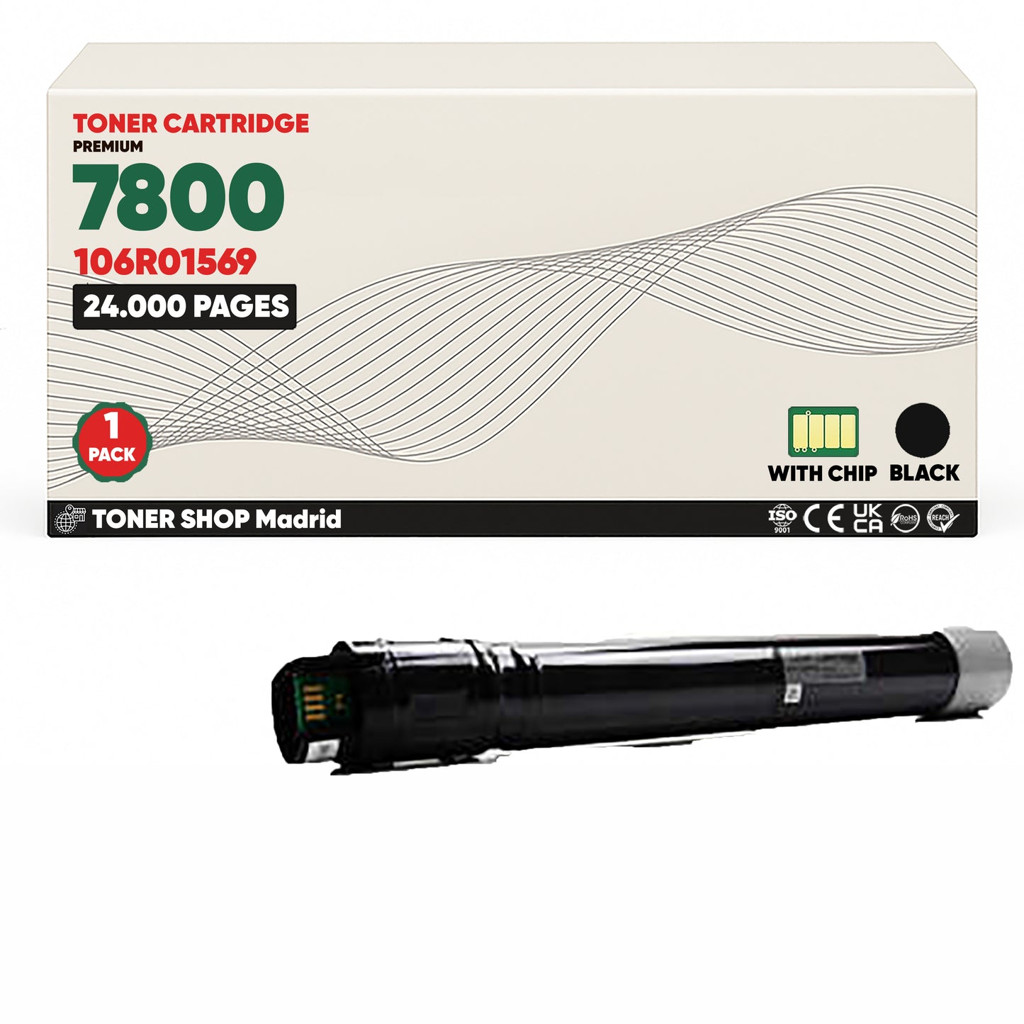 BDink Pack 4 Tóner Compatible Xerox Phaser 7800 (4 Pack)