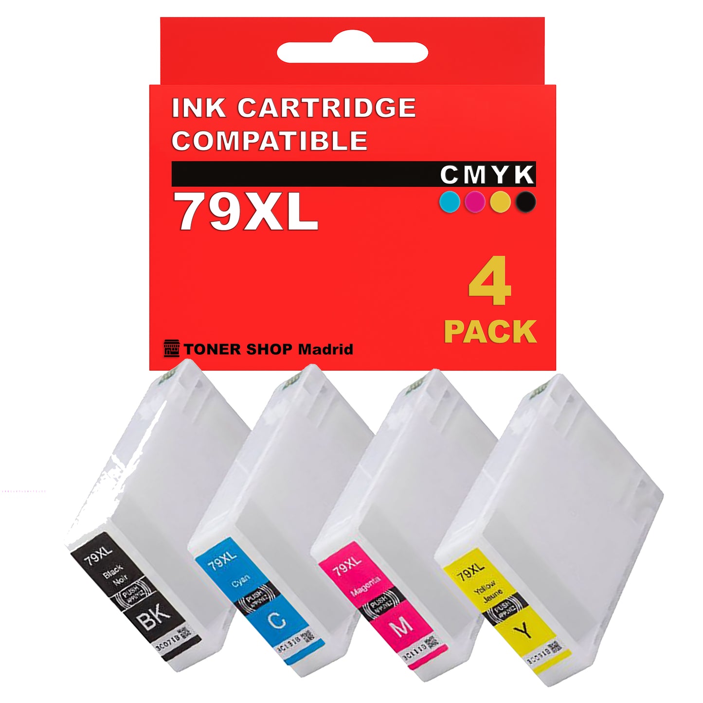 BDink Cartuchos Tinta Compatible Epson 79XL CMYK (Pack 4)