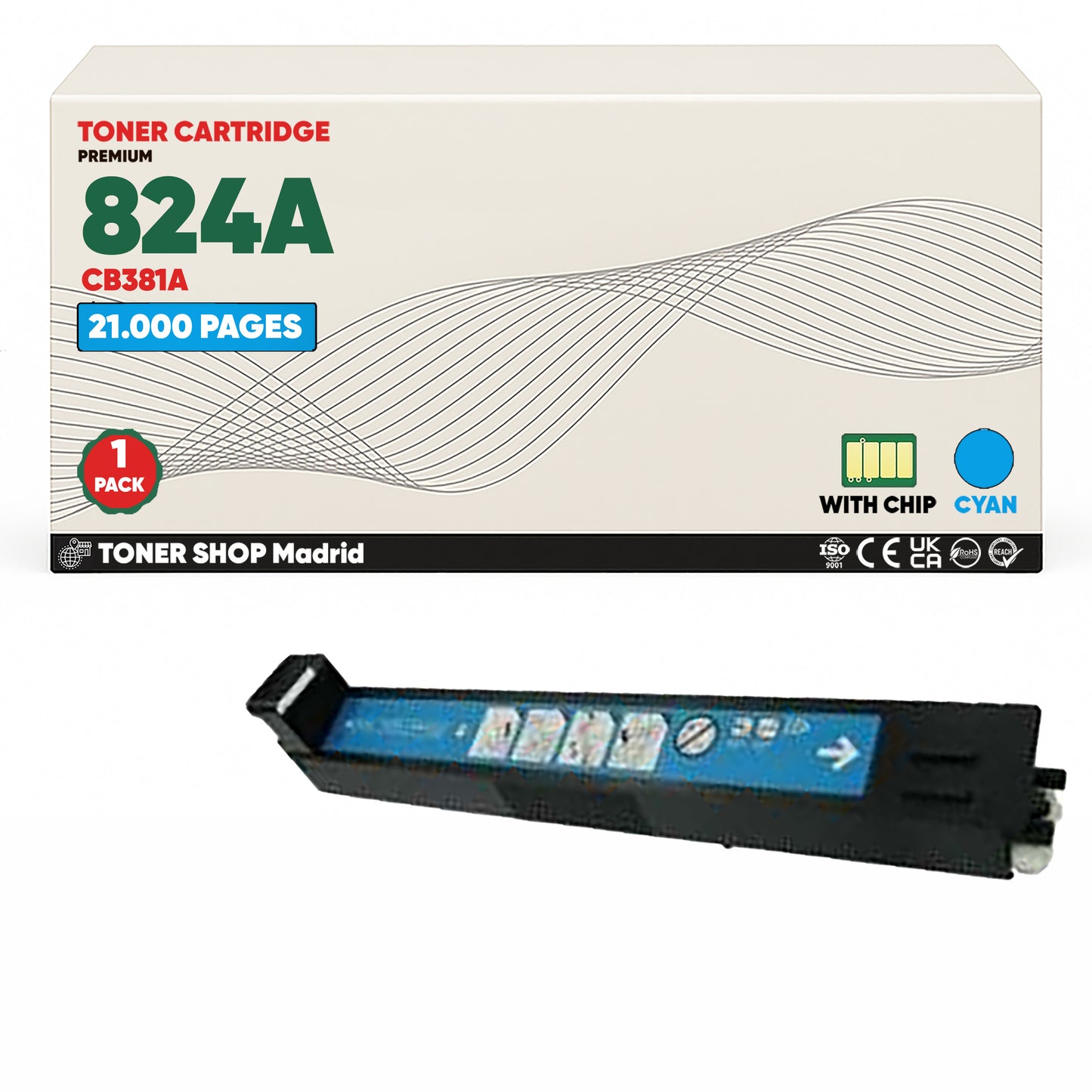 BDink Cartucho Tóner Compatible HP 823A/824A CMYK (Pack 4)
