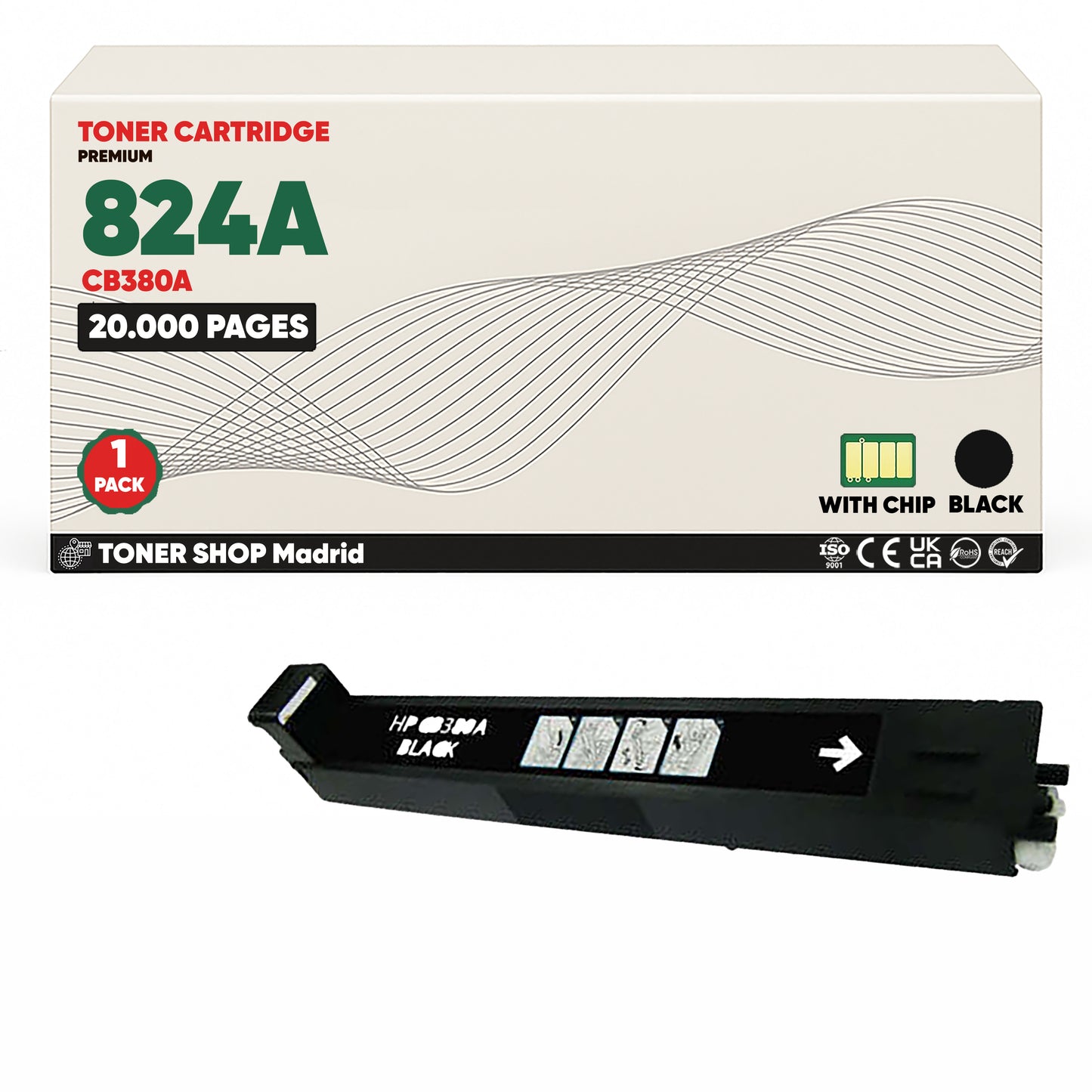 BDink Cartucho Tóner Compatible HP 823A/824A CMYK (Pack 4)