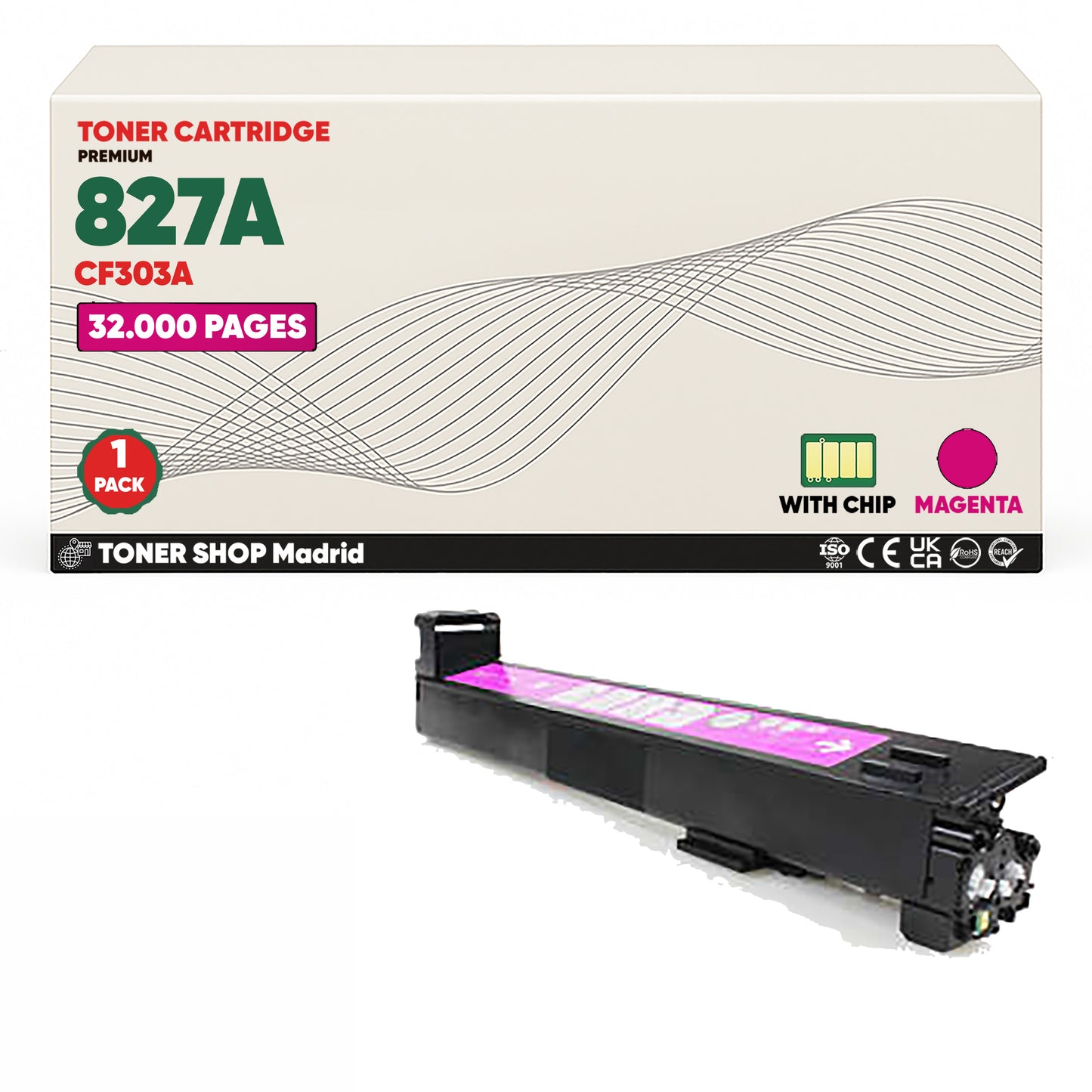 BDink Tóner Compatible HP 827A (Pack 4 CMYK) CF300A CF301A CF302A CF303A
