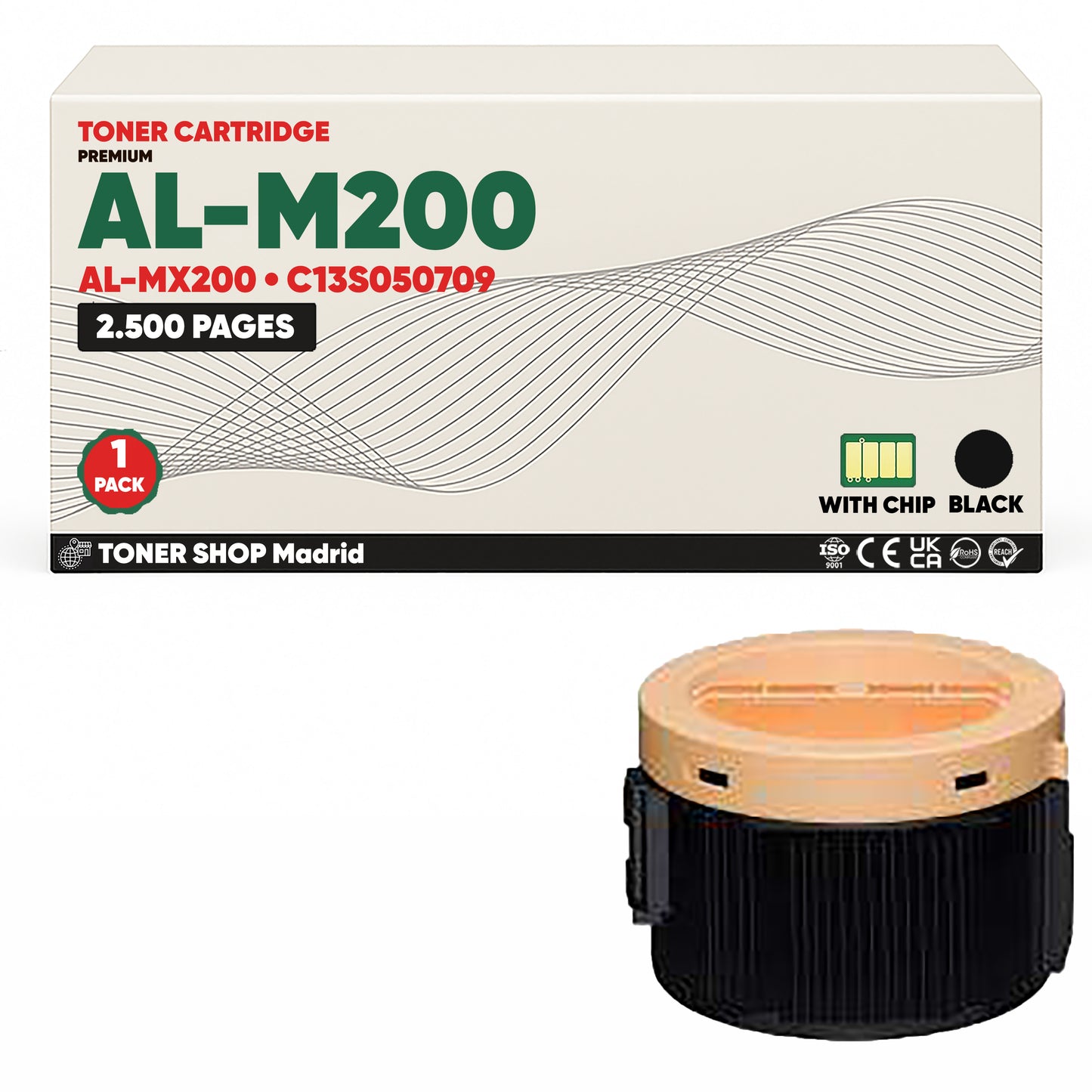 BDink Tóner Compatible Epson AL-M200/AL-MX200  (Negro)