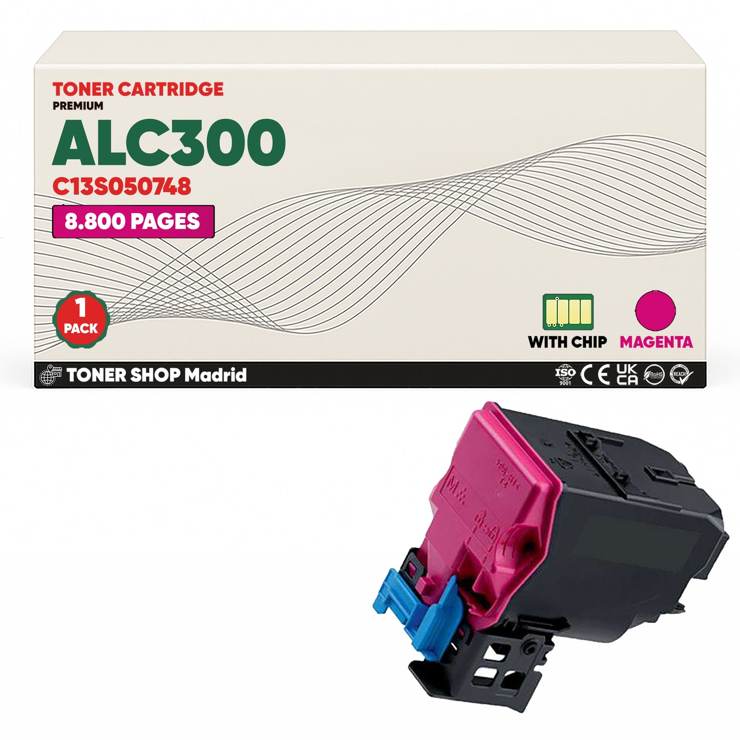 BDink Cartuchos Tóner Compatible Epson ALC300 CMYK (Pack 3)