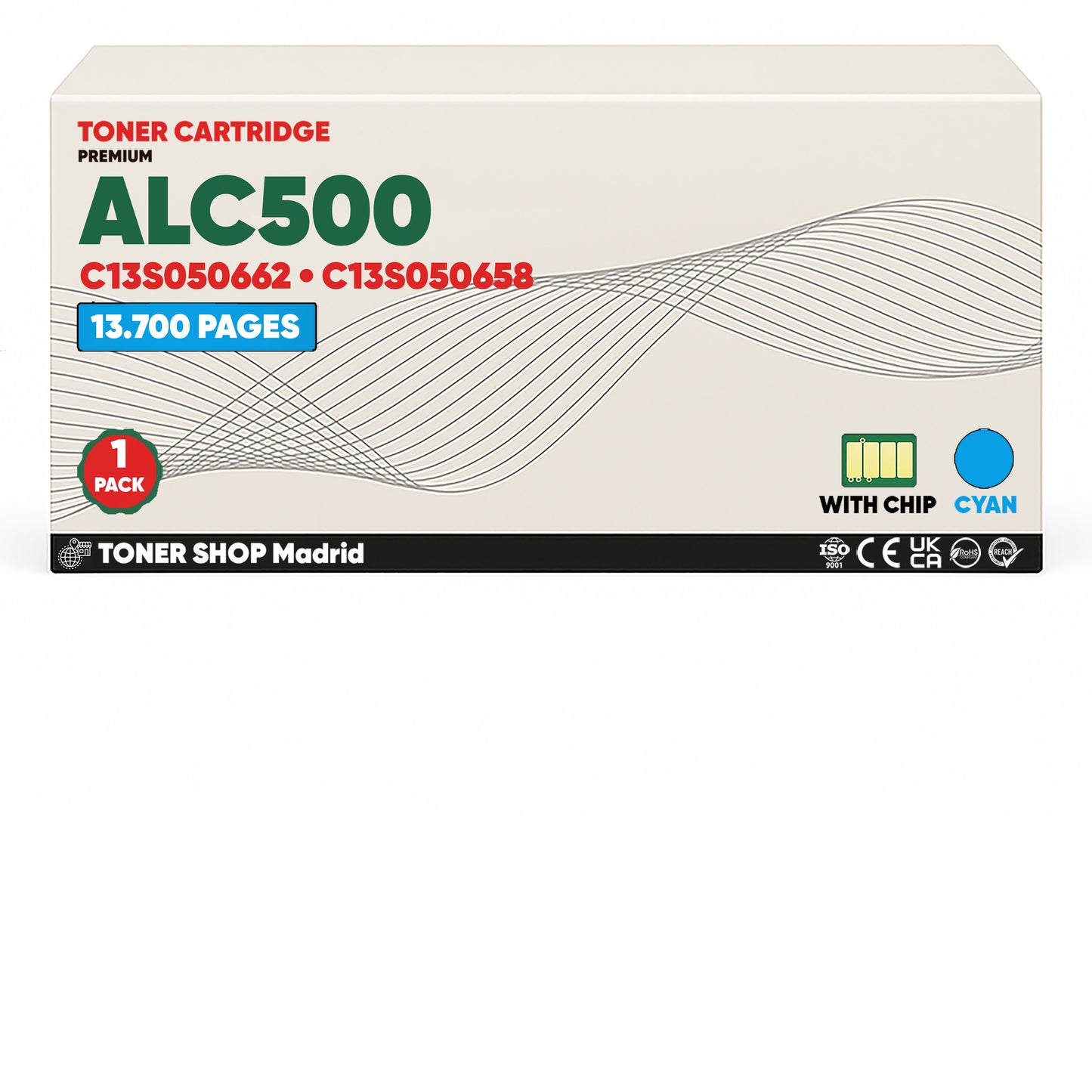 BDink Cartuchos Tóner Compatible Epson ALC500 CMYK (Pack 3)