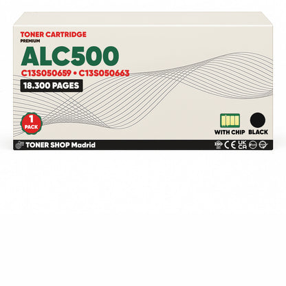 BDink Cartuchos Tóner Compatible Epson ALC500 CMYK (Pack 3)