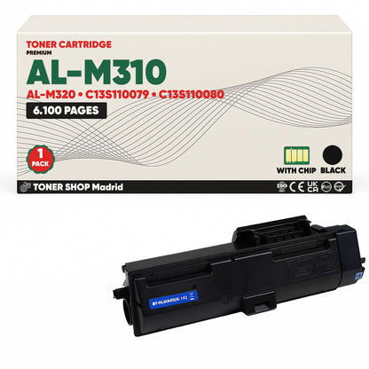BDink Cartucho Tóner Compatible Epson ALM310 ALM320 Negro (Pack 1)