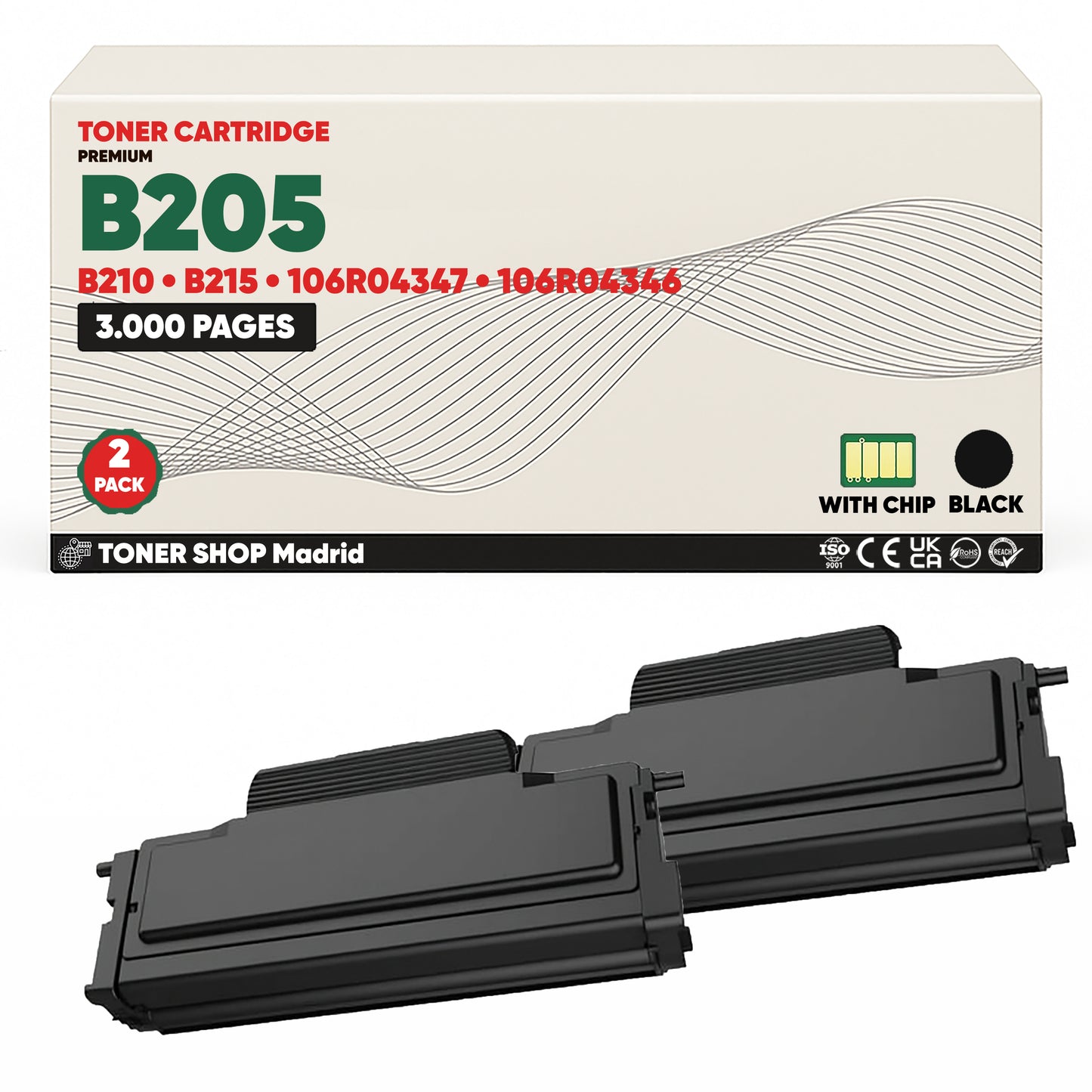 BDink Cartucho Tóner Compatible Xerox B205/B210/B215 Negro