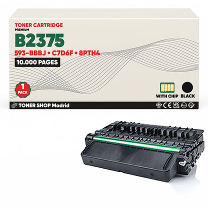 BDink Cartucho/s Tóner Compatible/s Dell B2375 Negro