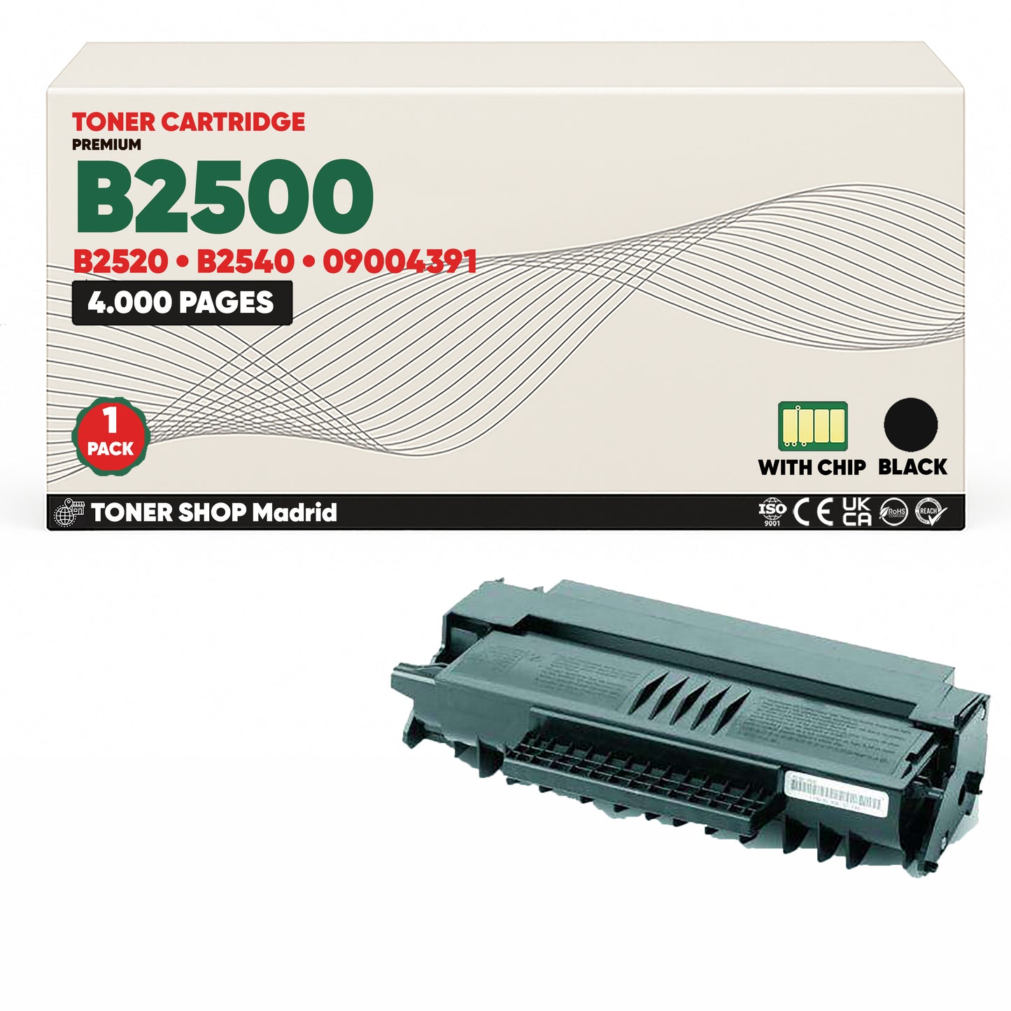 BDink Cartucho Tóner Compatible OKI B2500/B2520/B2540