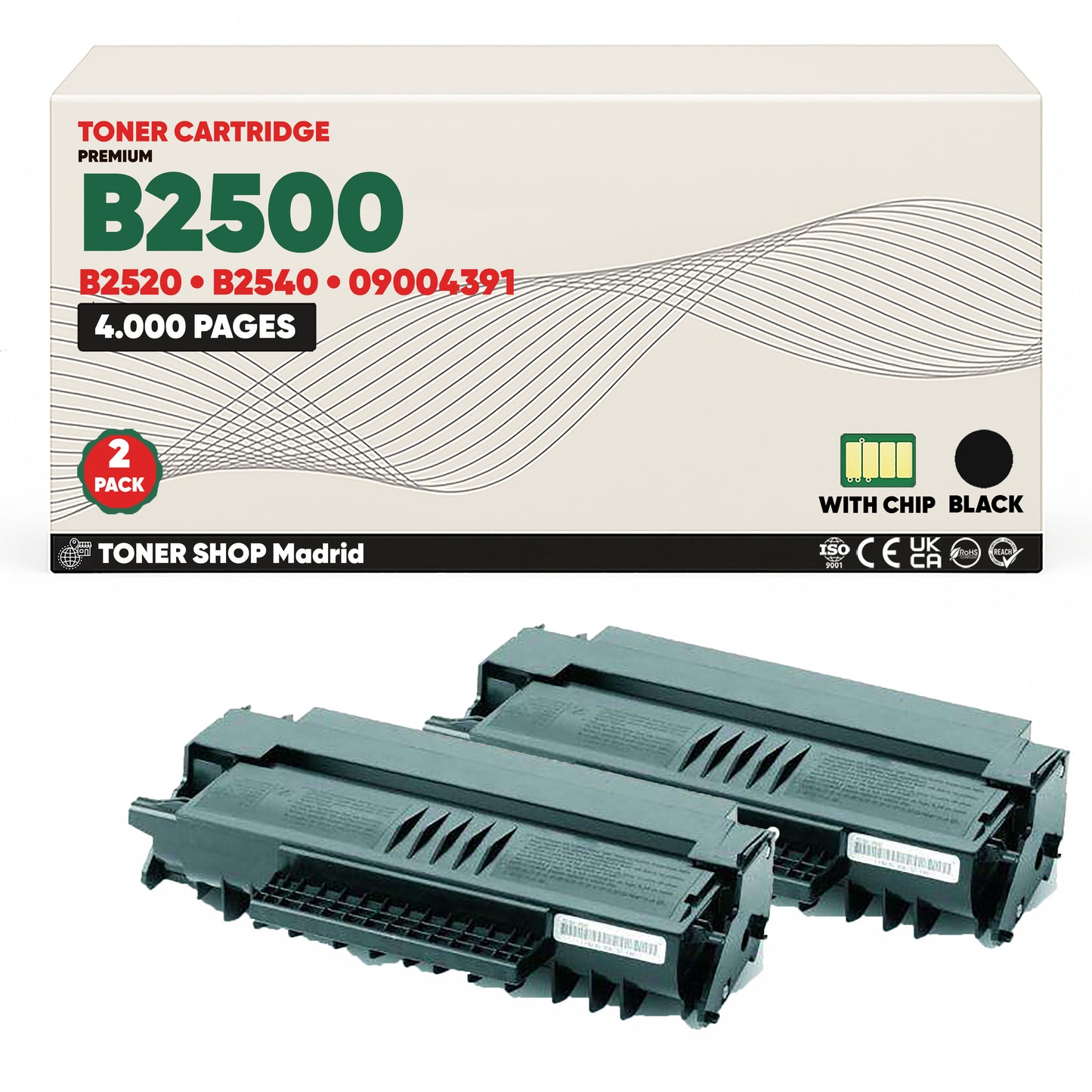 BDink Cartucho Tóner Compatible OKI B2500/B2520/B2540