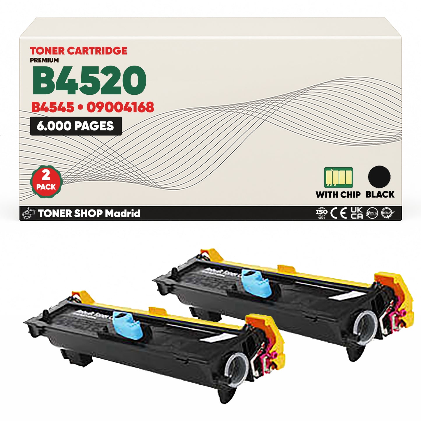 BDink Cartucho Tóner Compatible OKI B4520/B4545 Negro