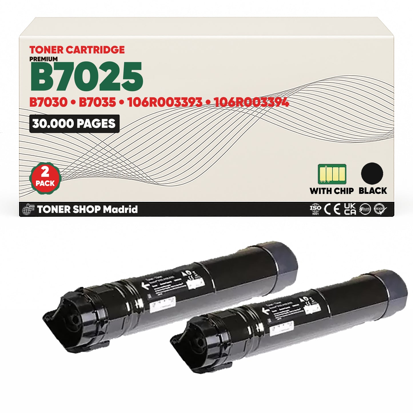 BDink Cartucho Tóner Compatible Xerox VersaLink B7025/B7035 Negro