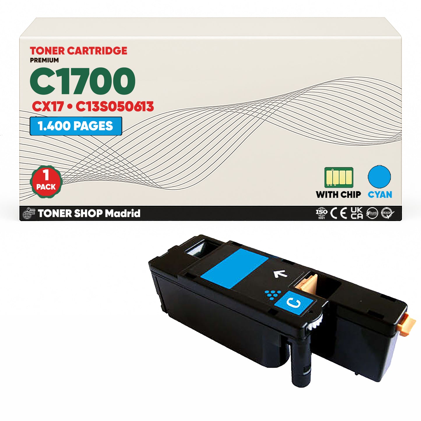 BDink Tóner Compatible Epson C1700/CX17 (Pack 4 CMYK)