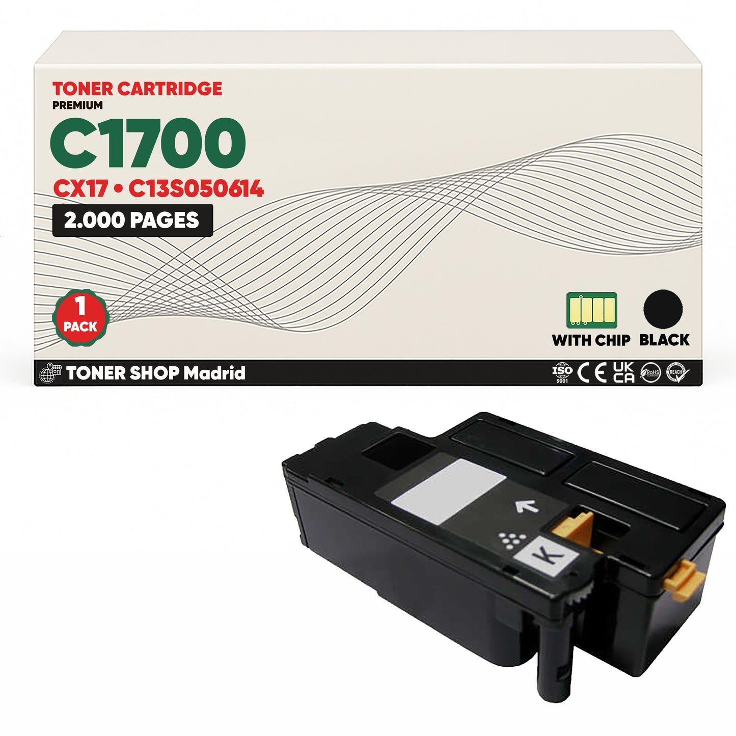 BDink Tóner Compatible Epson C1700/CX17 (Pack 4 CMYK)