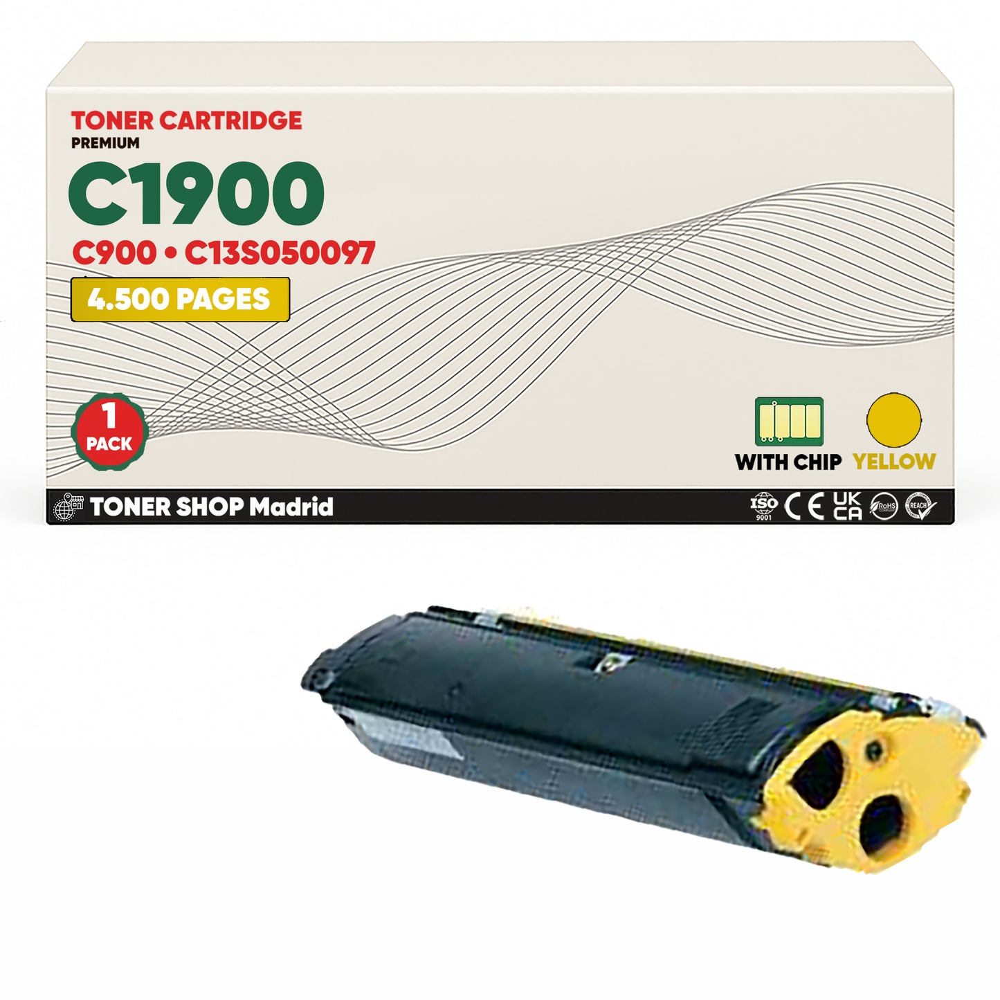 BDink Tóner Compatible Epson C1900/C900 (Pack 4 CMYK)