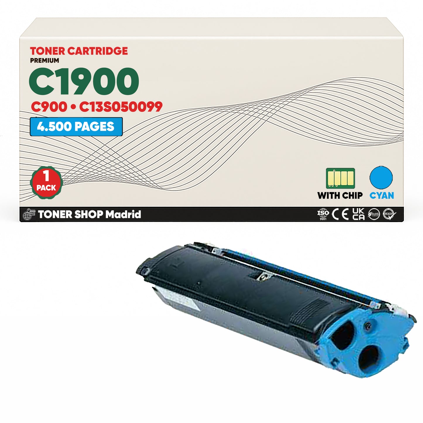 BDink Tóner Compatible Epson C1900/C900 (Pack 4 CMYK)