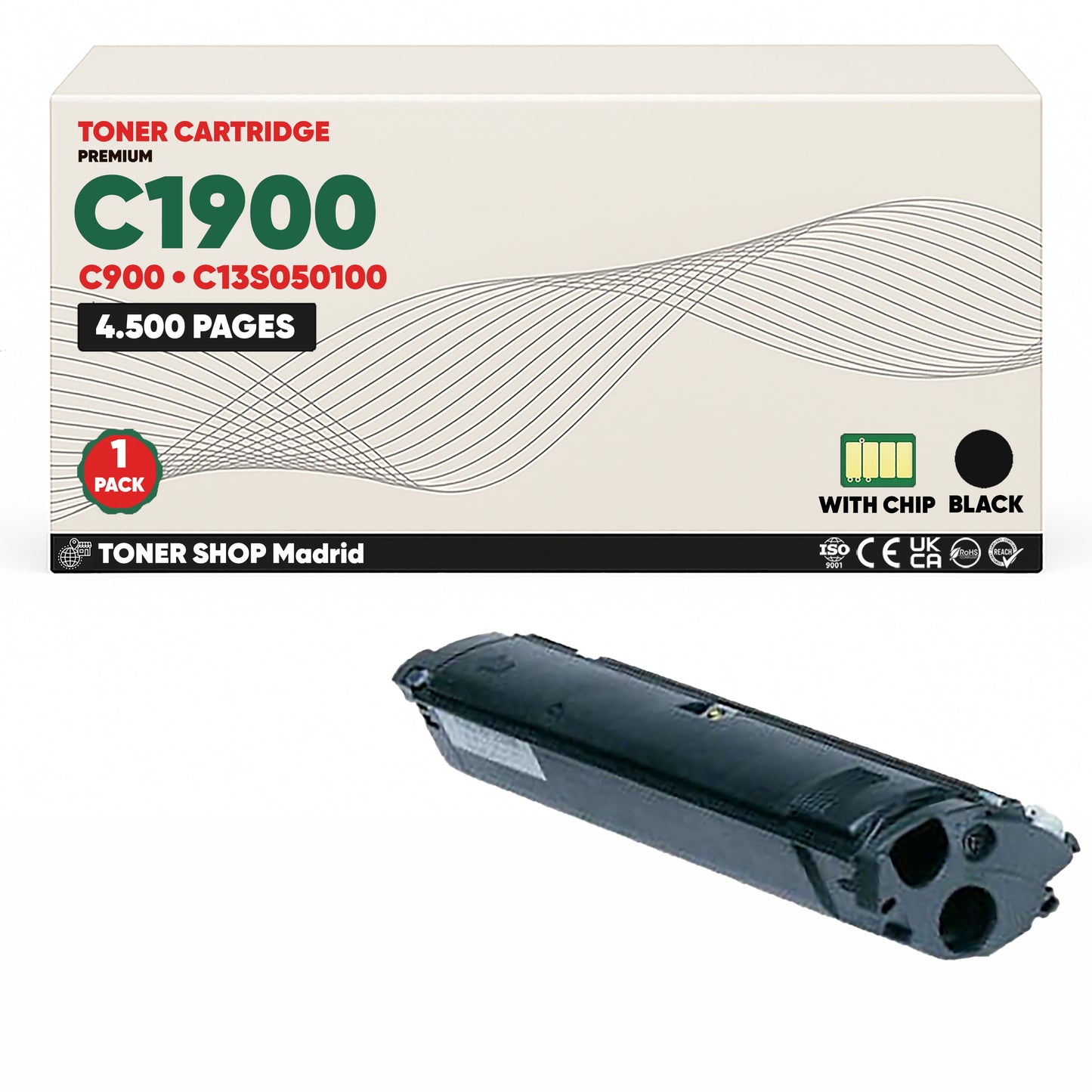 BDink Tóner Compatible Epson C1900/C900 (Pack 4 CMYK)