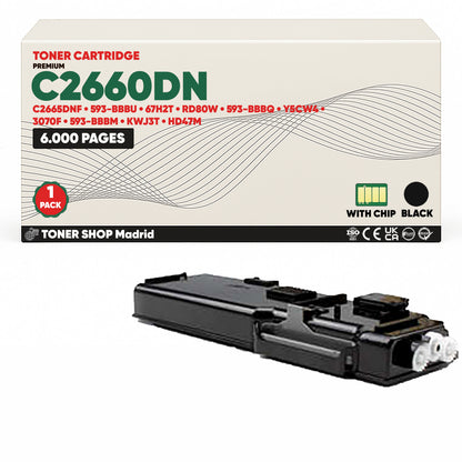BDink Tóner Compatible Dell C2660DN/C2665DNF (Pack 4 CMYK)