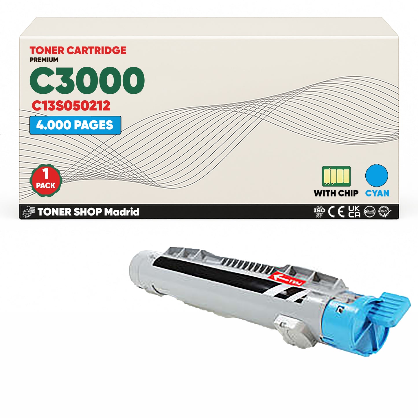 BDink Tóner Compatible Epson C3000 (Pack 3 CMY)