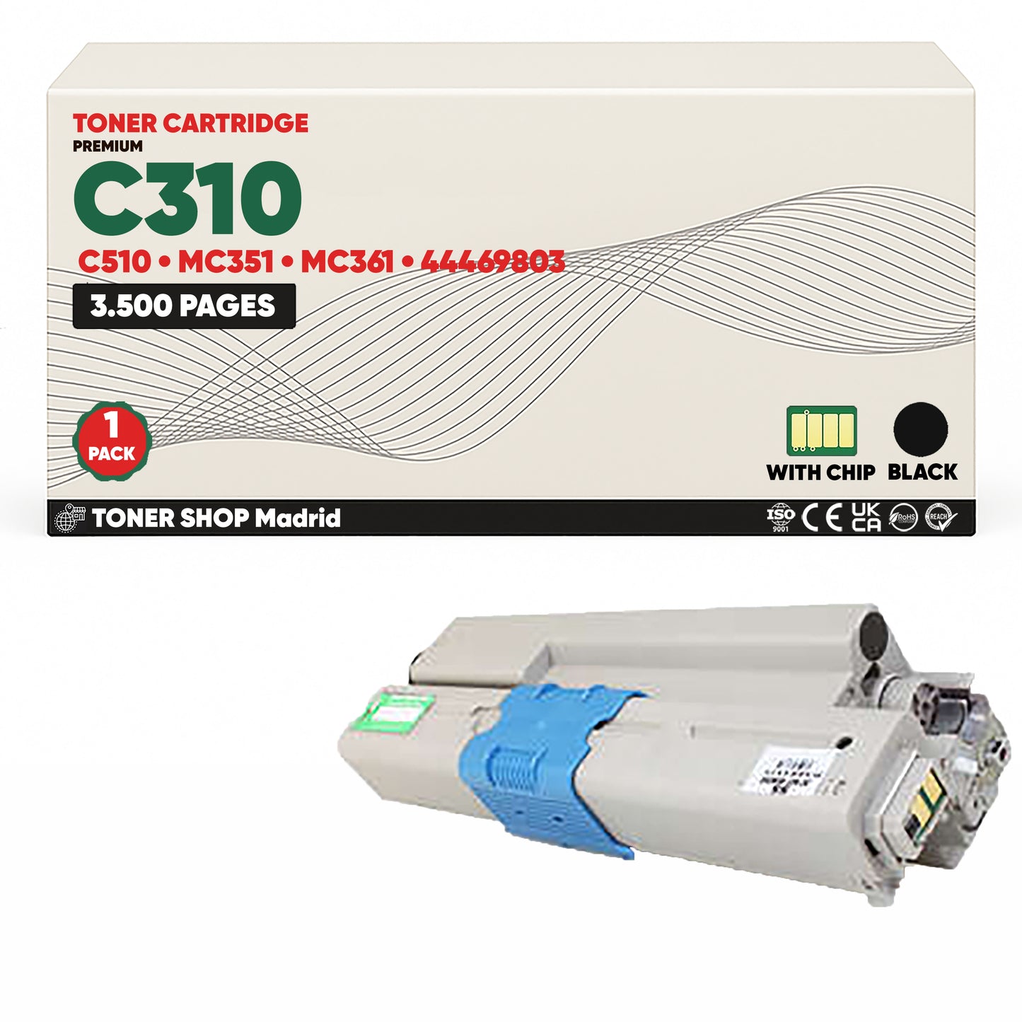 BDink Tóner Compatible OKI C310/C510/MC351/MC361 (Pack 4 CMYK)